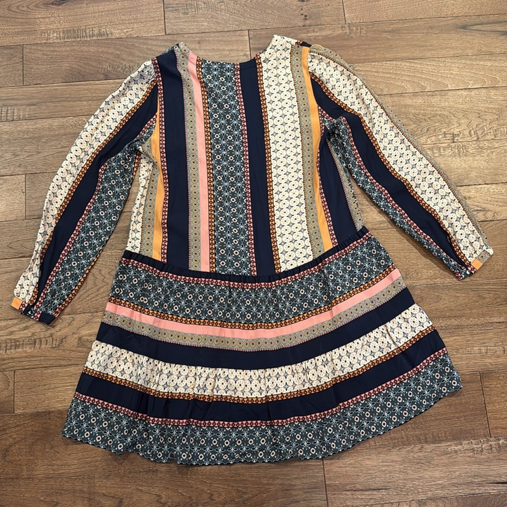 LOFT Women’s Long-Sleeve Tiered Swing Dress - Size S - Picture 13 of 16